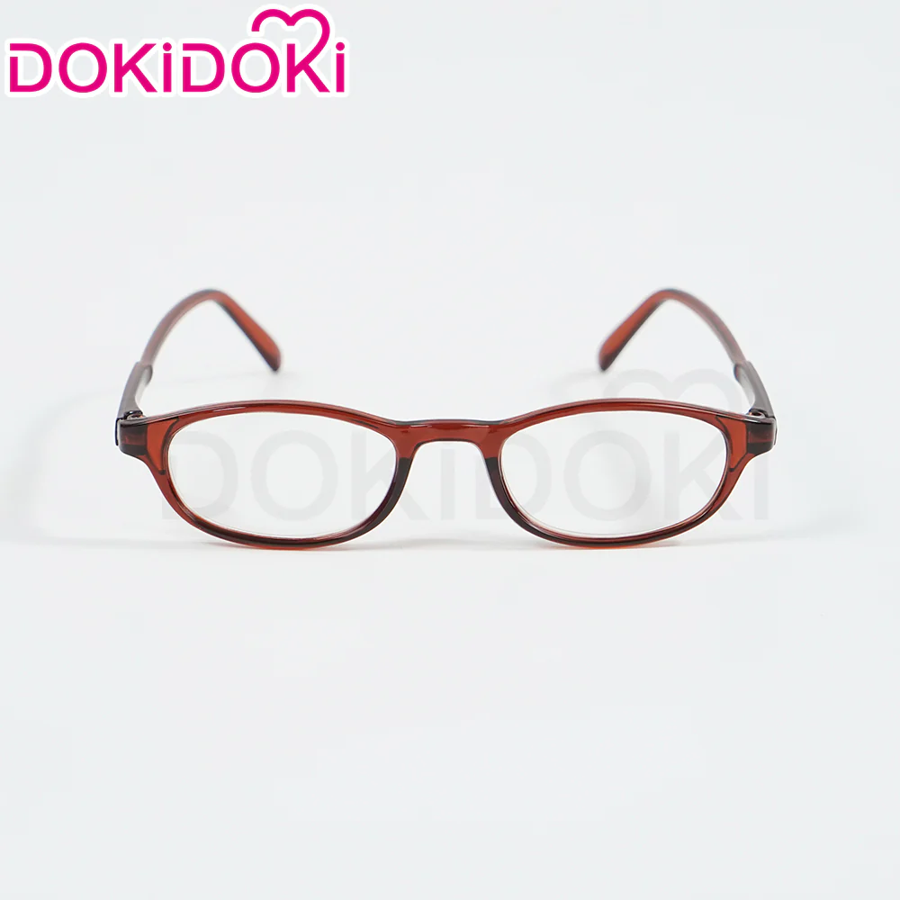 【Darker Ver Ready For Ship】DokiDoki Anime Cosplay Wig Brown Long Hair Wig / Glasses - Image 9