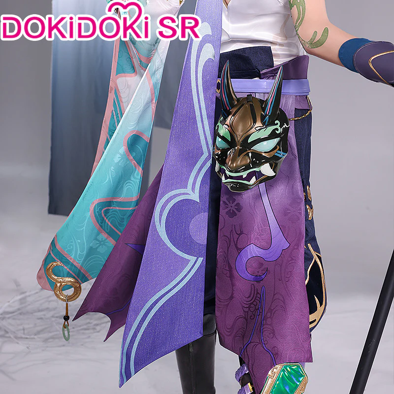 【Ready For Ship】【Size S-2XL】DokiDoki-SR Game Genshin Impact  Cosplay Xiao Halloween Costume Men / Shoes - Image 3