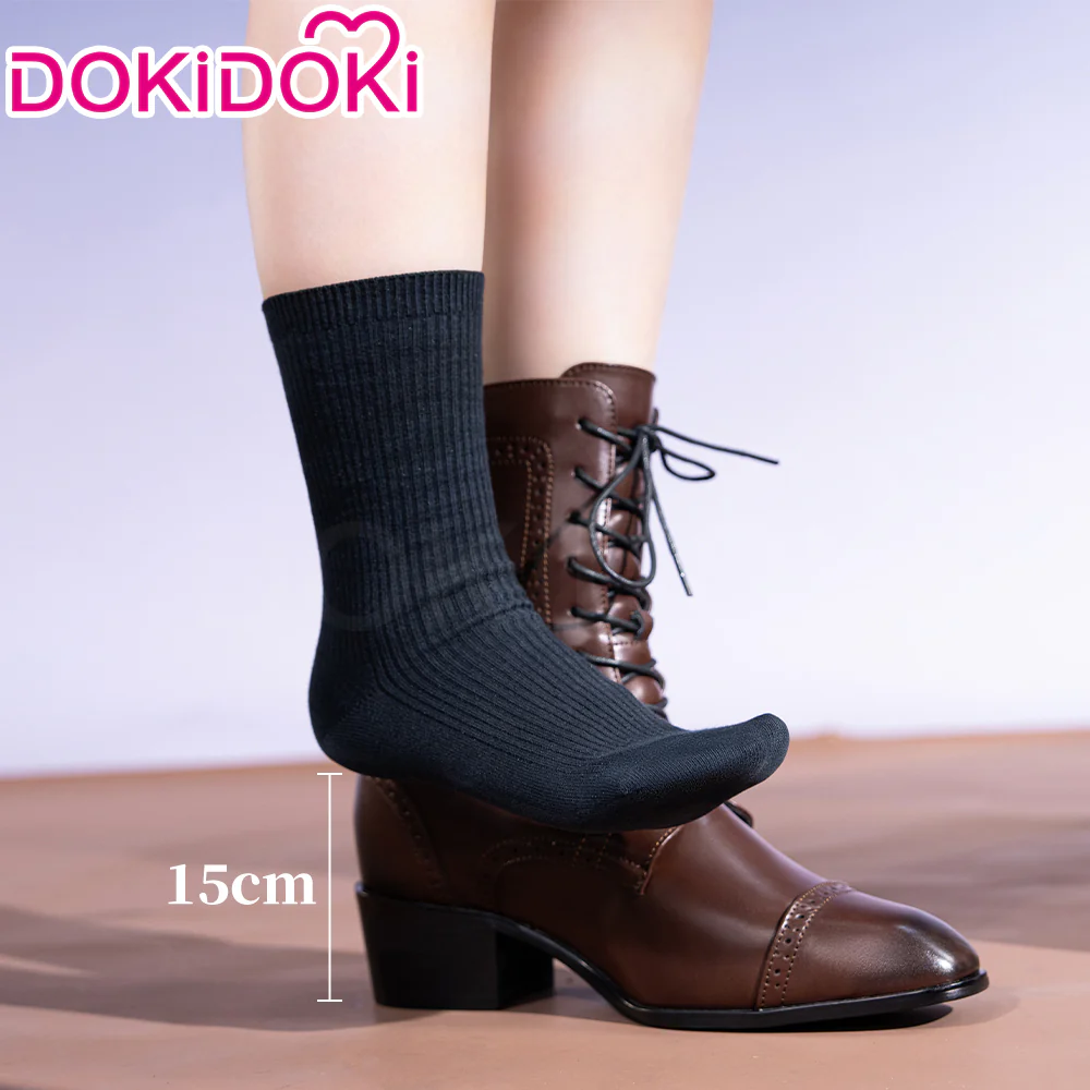 【In Stock】【15 CM】DokiDoki Height Increasing Leather Brown Shoes / Elevator Shoes Invisible High Heel 15CM - Image 2