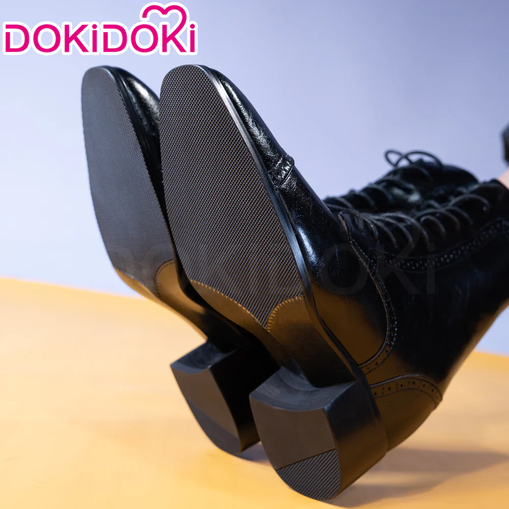 【15CM】DokiDoki Height Increasing Shoes / Elevator Shoes Black / Red Sole Bottom Leather Shoes - Image 6