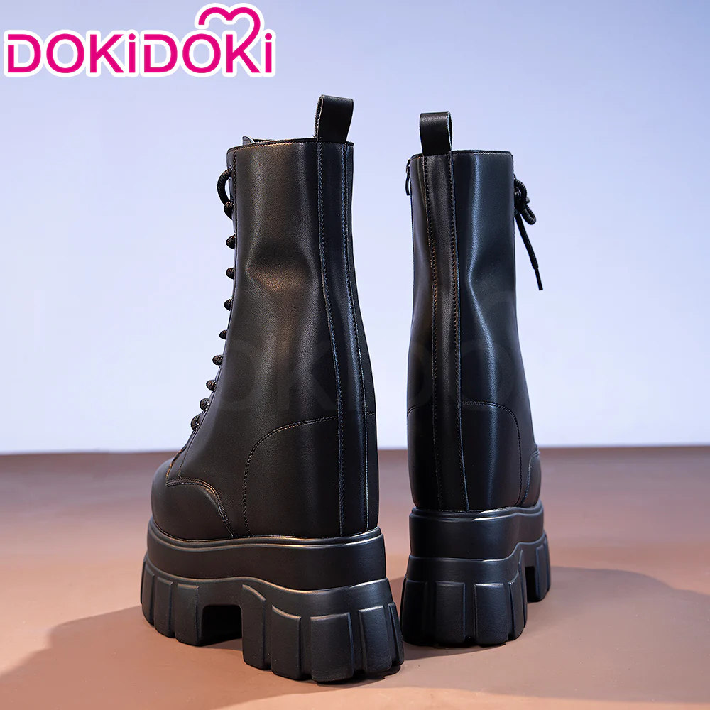 【Partially Ready For Ship】【22CM】DokiDoki Height Increasing Shoes / Elevator Shoes Martin Boots Black Invisible Thick-Soled 22 CM Platform Shoes - Image 5