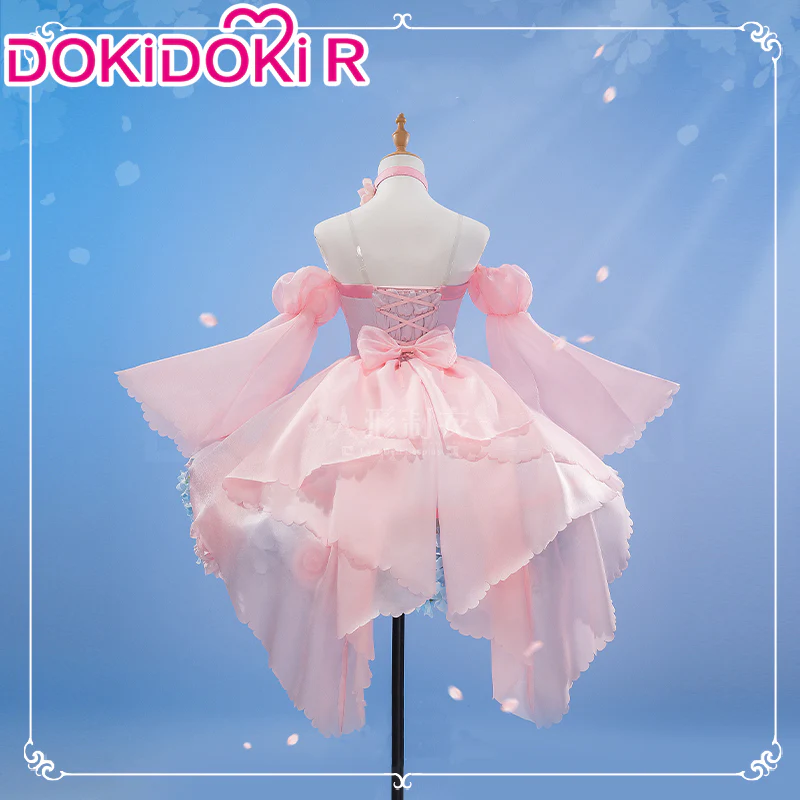 DokiDoki-R Anime Cardcaptor Sakura: Clear Card Cosplay  Sakura Costume Pink Flower Dress - Image 4