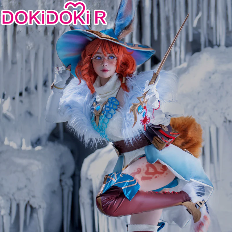 DokiDoki Game Cosplay Bunny Witch Costume / Prop - Image 3