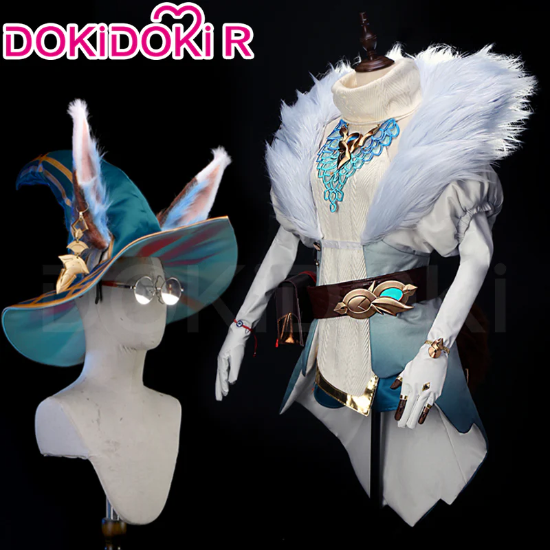 DokiDoki Game Cosplay Bunny Witch Costume / Prop - Image 4