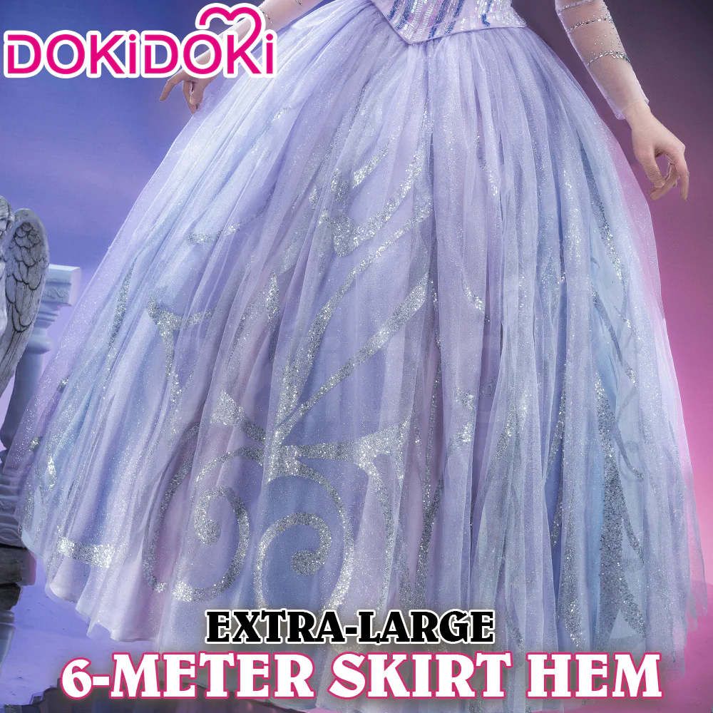 【Size S-3XL】DokiDoki Movie Season 2 Cosplay Costume Blue Gorgeous Dress - Image 4
