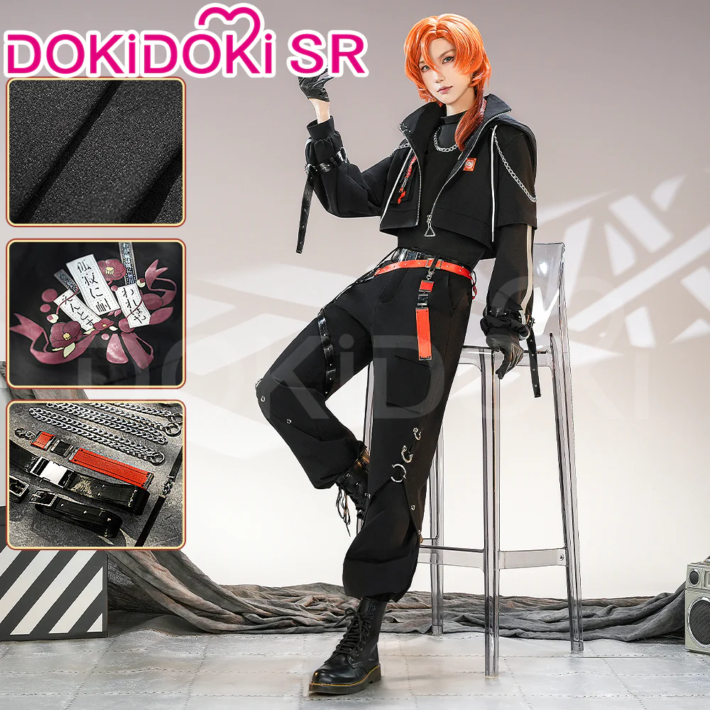 【LAST BATCH】DokiDoki-SR Anime Cosplay Costume Workwear Doujin Black Cool Casual Wear Techwear - Image 2