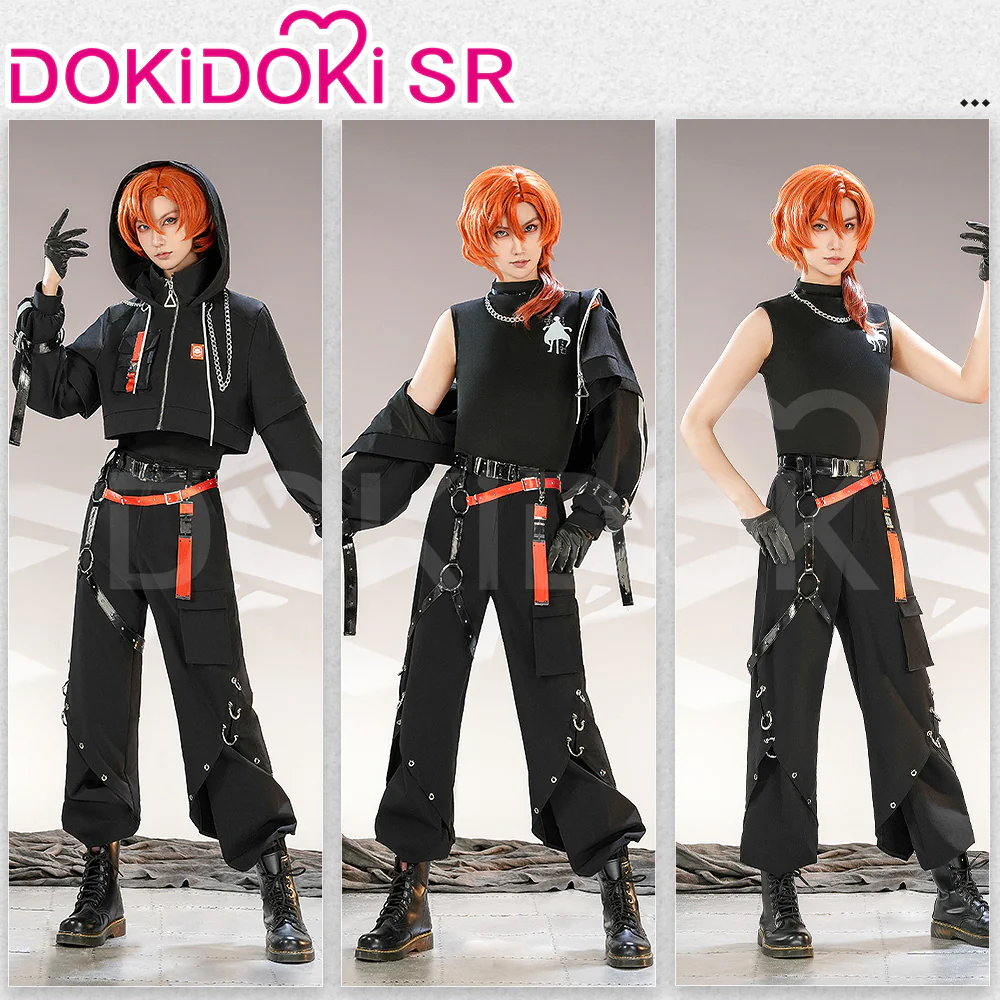 【LAST BATCH】DokiDoki-SR Anime Cosplay Costume Workwear Doujin Black Cool Casual Wear Techwear - Image 3