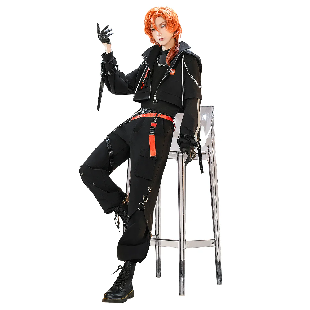 【LAST BATCH】DokiDoki-SR Anime Cosplay Costume Workwear Doujin Black Cool Casual Wear Techwear - Image 7