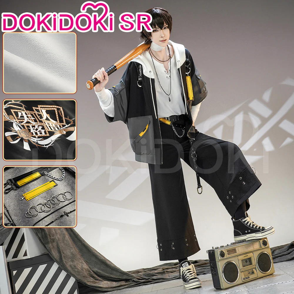 【LAST BATCH】DokiDoki-SR Anime Cosplay Costume Workwear Doujin Black Cool Casual Wear Techwear - Image 8