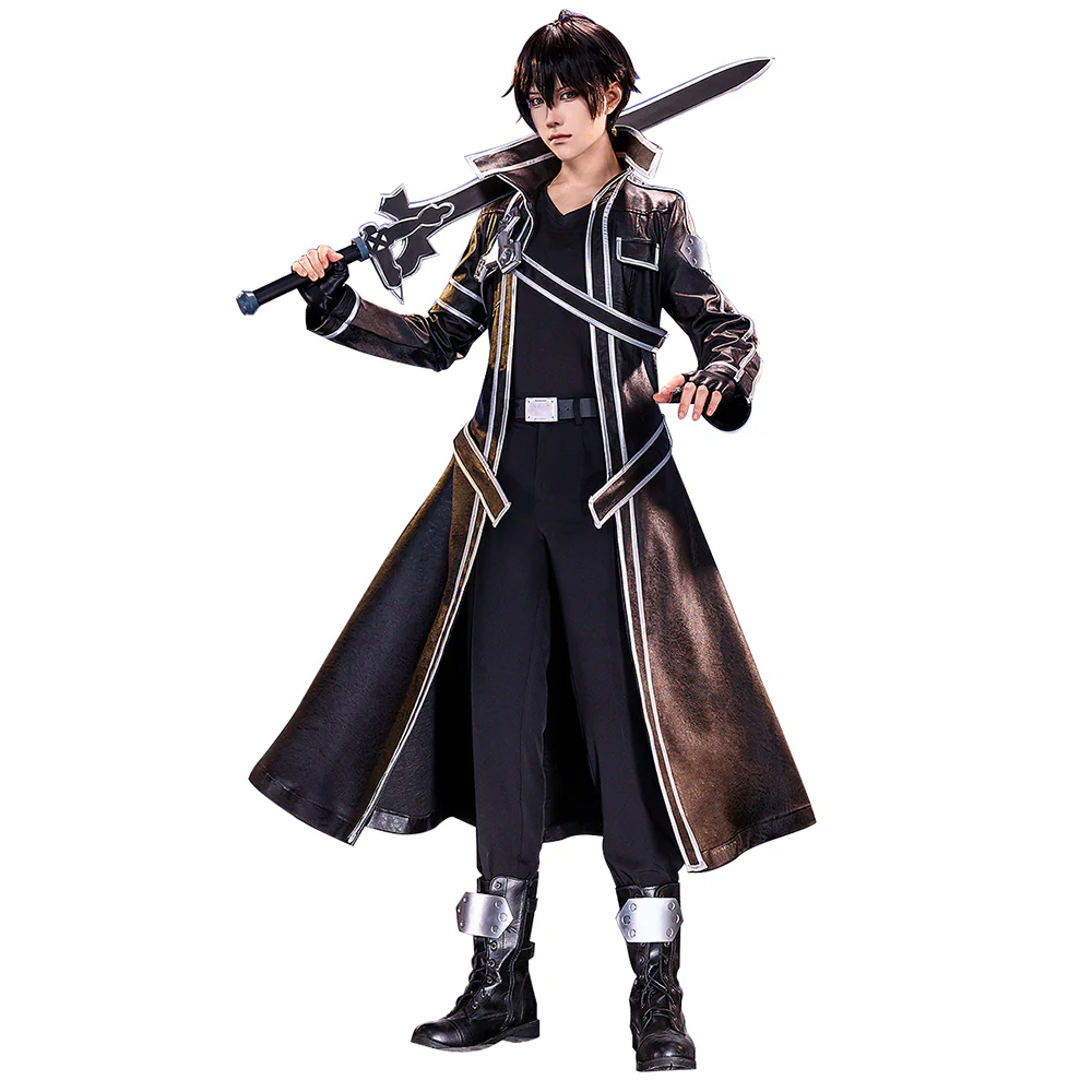【Ready For Ship】【Size S-2XL】DokiDoki-SR Anime Sword Art Online Cosplay Kirigaya Kazuto Costume SAO Kirito - Image 5