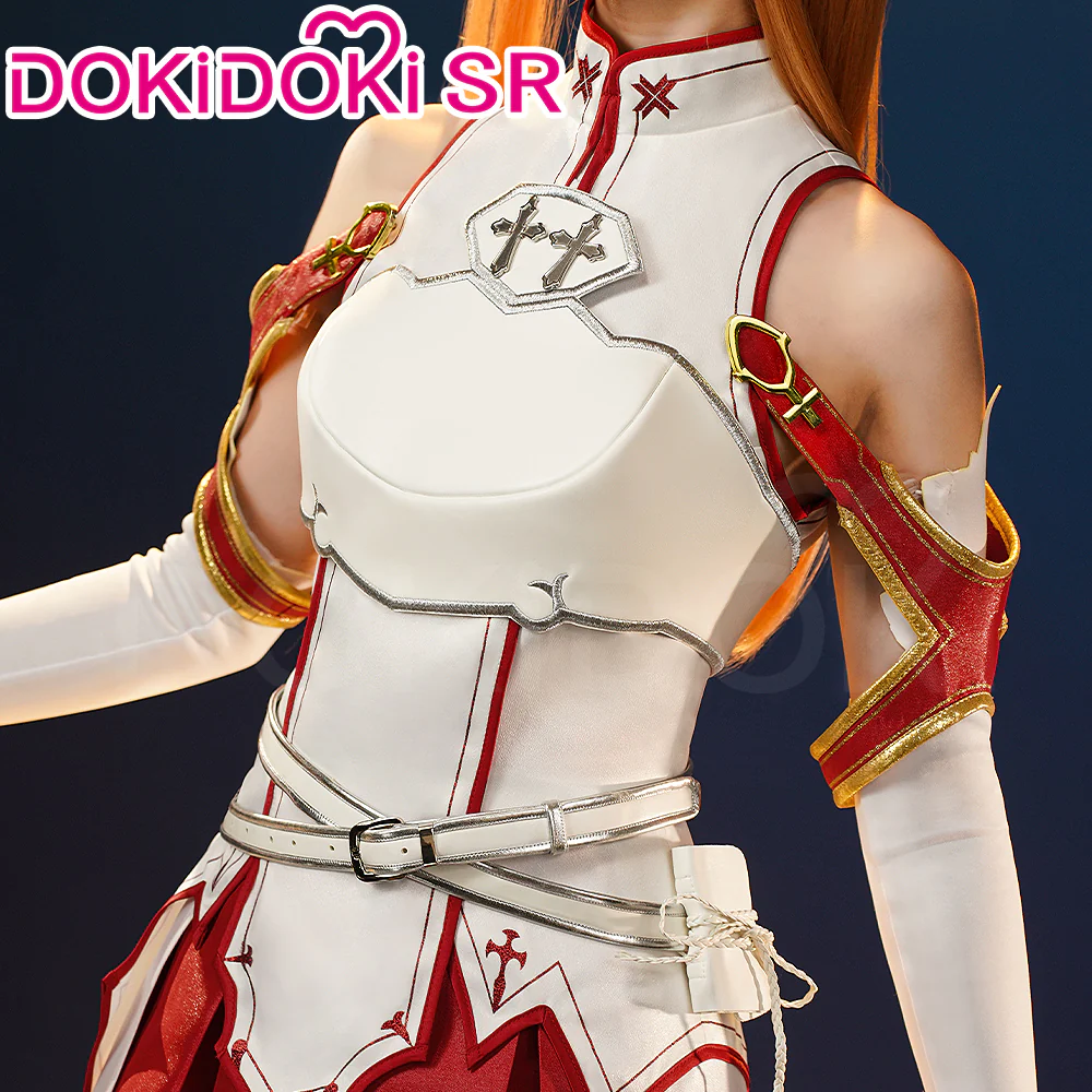【Costume Ready For Ship】DokiDoki-SR Anime Sword Art Online Cosplay Yuuki Asuna Costume / Shoes SAO - Image 2
