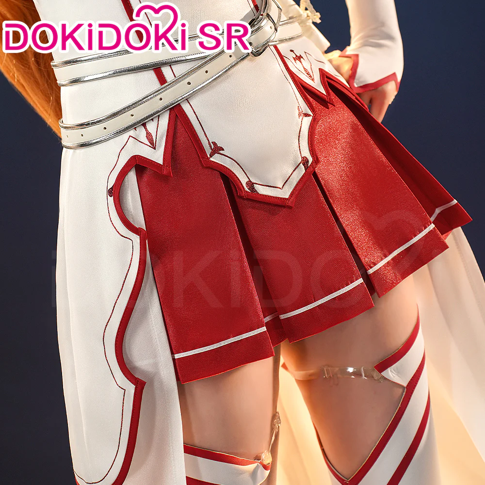 【Costume Ready For Ship】DokiDoki-SR Anime Sword Art Online Cosplay Yuuki Asuna Costume / Shoes SAO - Image 4