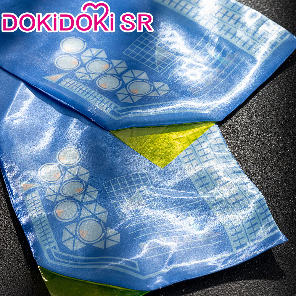 DokiDoki-SR Cosplay Costume Blue White Formula suit - Image 4