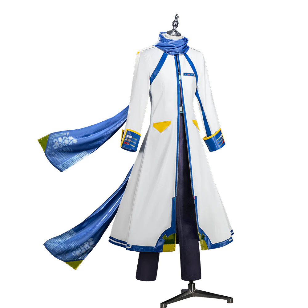 DokiDoki-SR Cosplay Costume Blue White Formula suit - Image 5