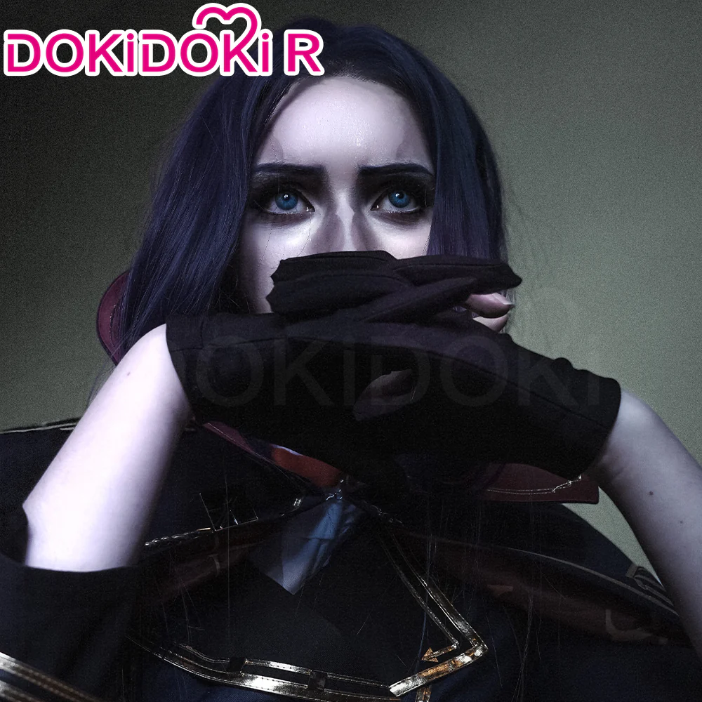【Ready For Ship】【Size S-3XL】DokiDoki-R Game Cosplay Costume Blue Black With Cape Cloak - Image 7