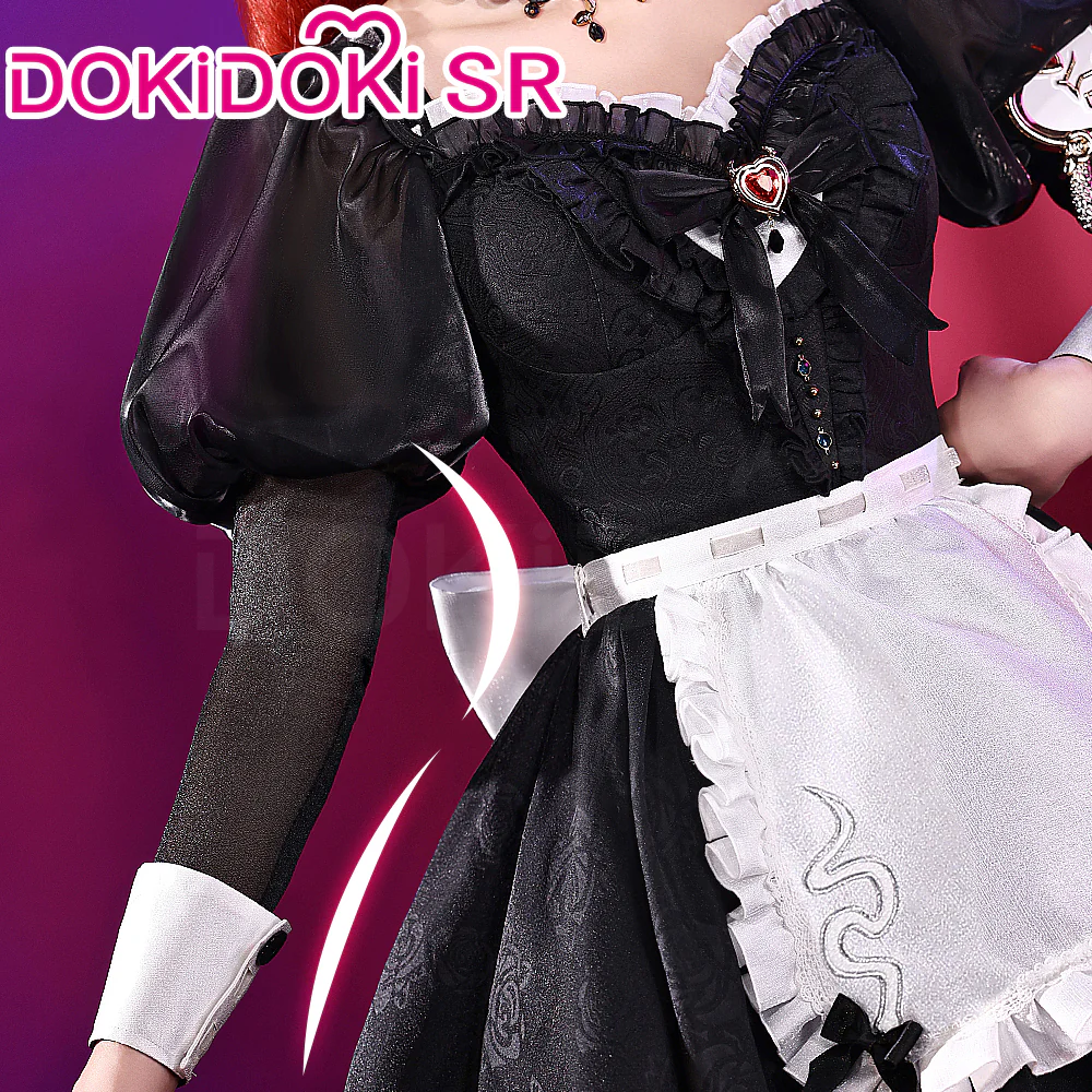 Dokidoki-SR Game Identity V Cosplay Priestess Fiona Gilman Costume/Shoes Crimson Skin Idv - Image 2