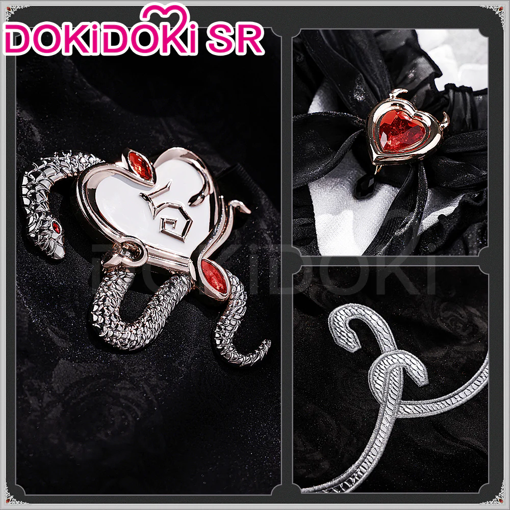 Dokidoki-SR Game Identity V Cosplay Priestess Fiona Gilman Costume/Shoes Crimson Skin Idv - Image 4