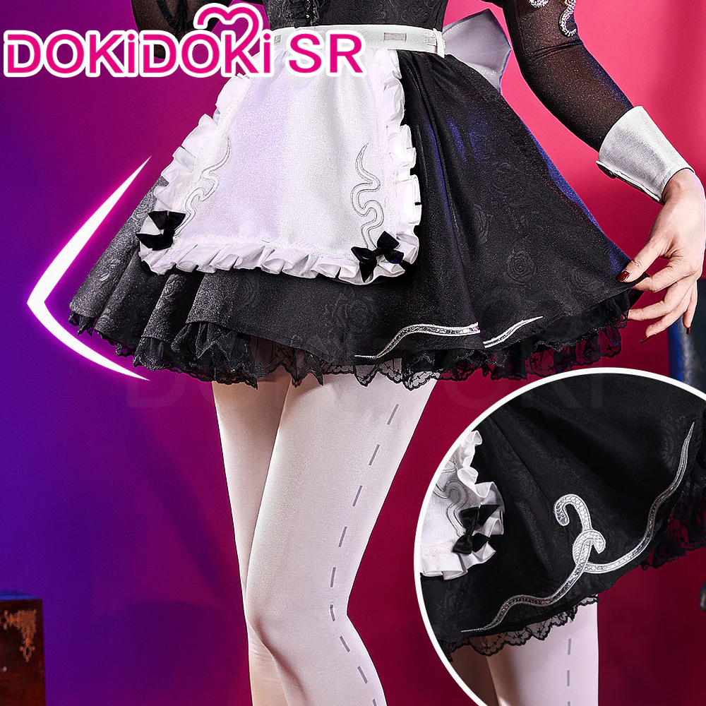 Dokidoki-SR Game Identity V Cosplay Priestess Fiona Gilman Costume/Shoes Crimson Skin Idv - Image 5