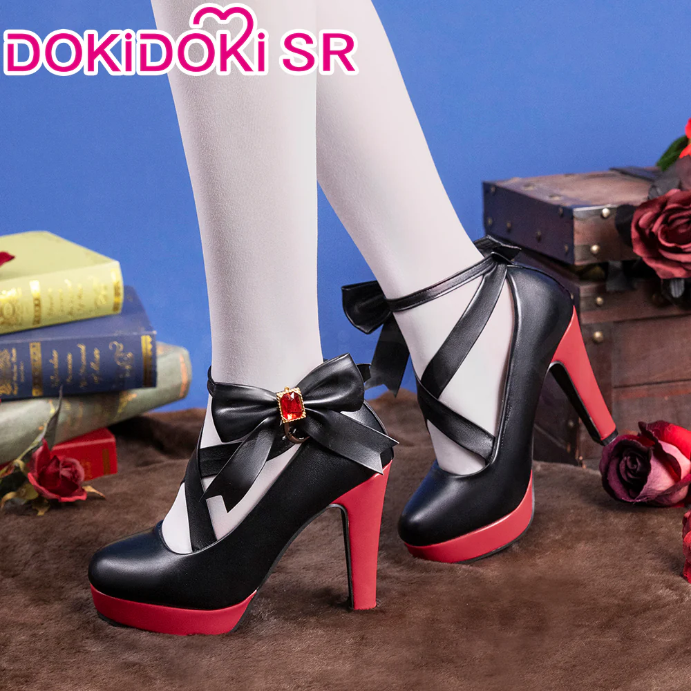 Dokidoki-SR Game Identity V Cosplay Priestess Fiona Gilman Costume/Shoes Crimson Skin Idv - Image 8
