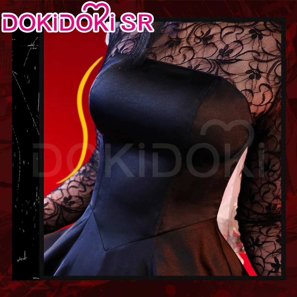 【Ready For Ship】【Anime Version Last Batch】DokiDoki-SR Manga Anime Cosplay Black Dress Suit Veil Women Costume - Image 2