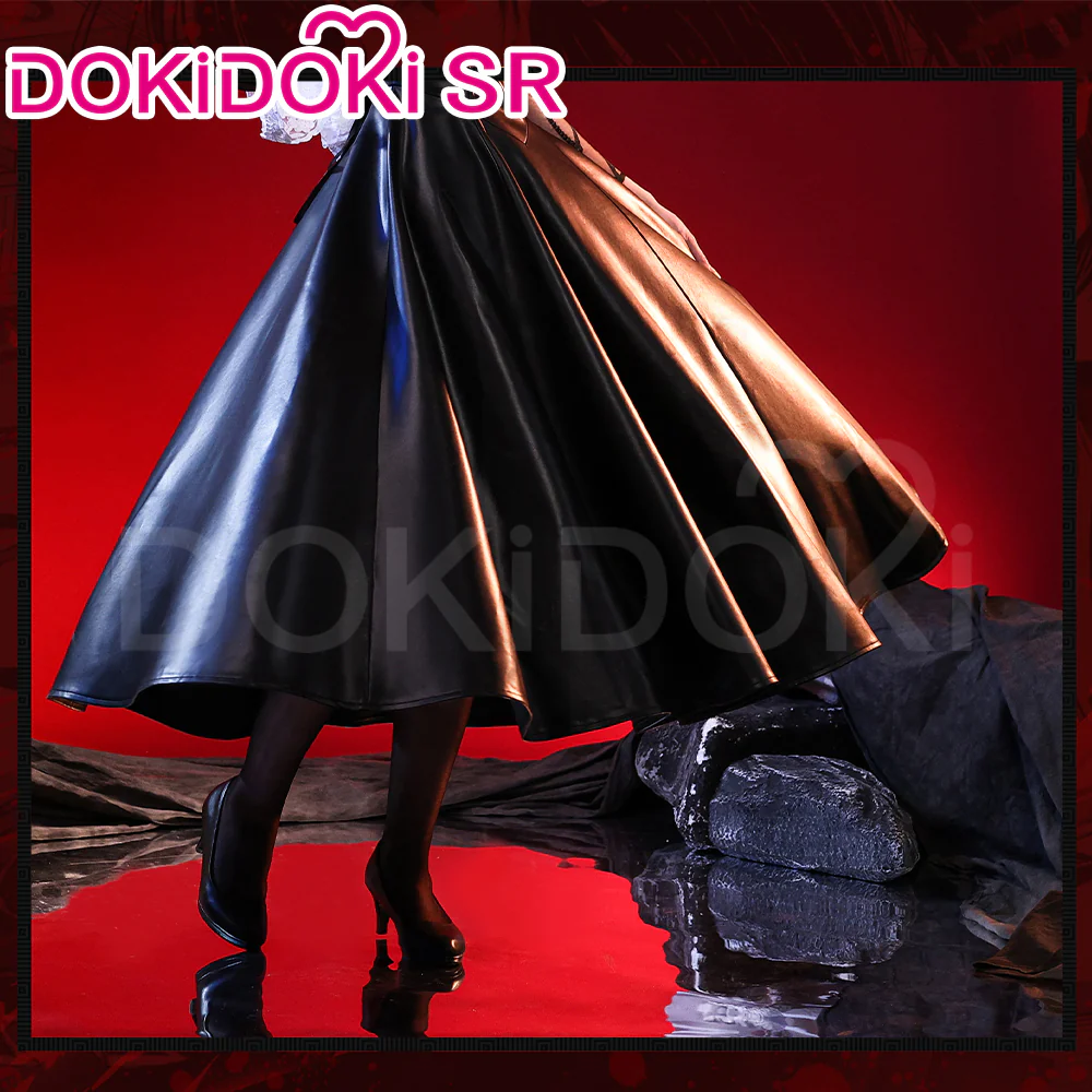 【Ready For Ship】【Anime Version Last Batch】DokiDoki-SR Manga Anime Cosplay Black Dress Suit Veil Women Costume - Image 3