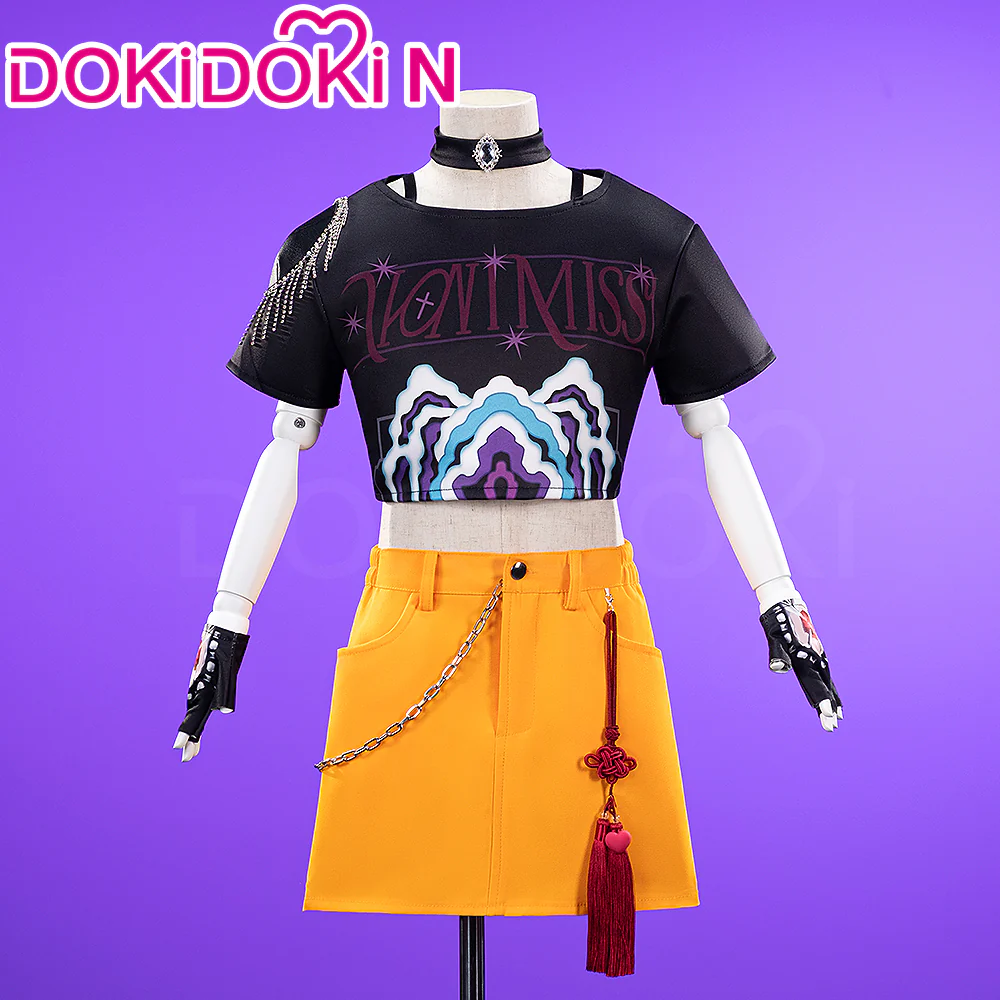 【Ready For Ship】【Kids Version】【Size S-2XL】【Last Batch】DokiDoki-R Movie Anime KPOP KILLER Cosplay Costume YELLOW SERIES - Image 3