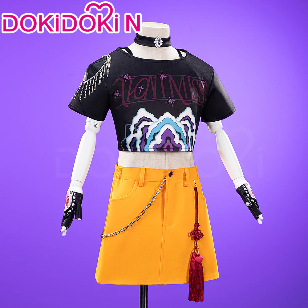 【Ready For Ship】【Kids Version】【Size S-2XL】【Last Batch】DokiDoki-R Movie Anime KPOP KILLER Cosplay Costume YELLOW SERIES - Image 4