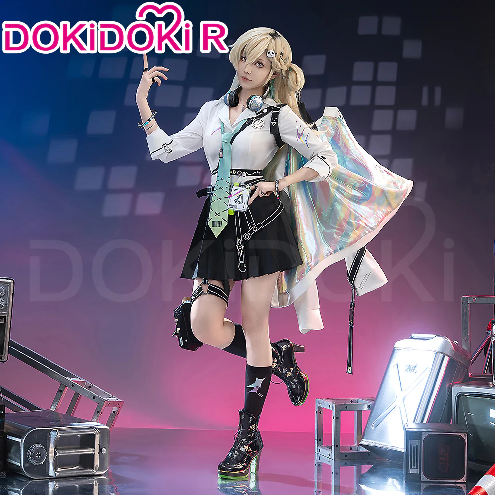 【Size S-3XL】DokiDoki-R Game Wuthering Waves Cosplay Lynae Costume / Headphone / Keychain - Image 3