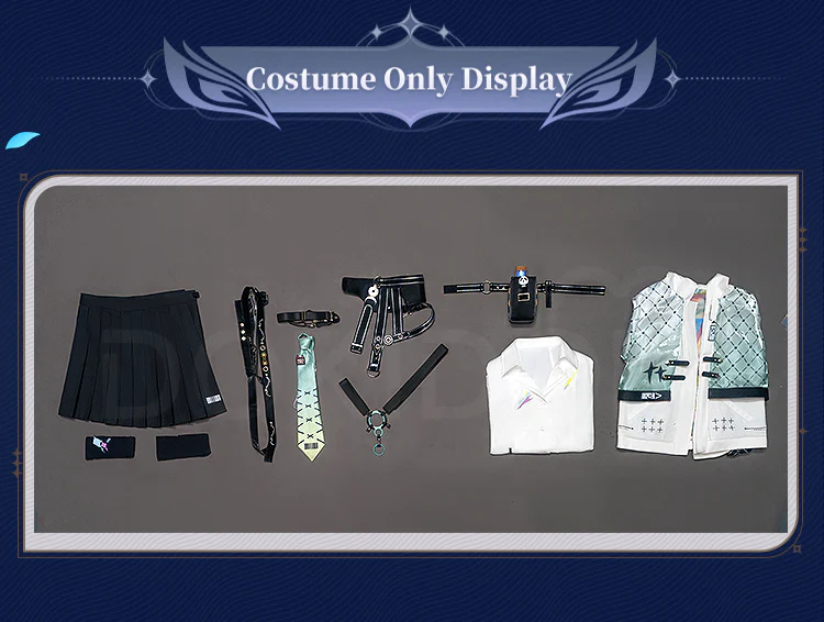 【Size S-3XL】DokiDoki-R Game Wuthering Waves Cosplay Lynae Costume / Headphone / Keychain - Image 6
