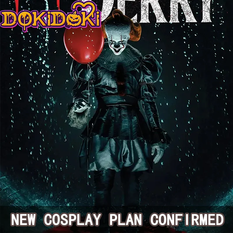 【Comfirmed】$5 Deposit =10% OFF Coupon DokiDoki Movie IT: Welcome to Derry Cosplay Joker Costume Black Suit Pennywise - Image 2