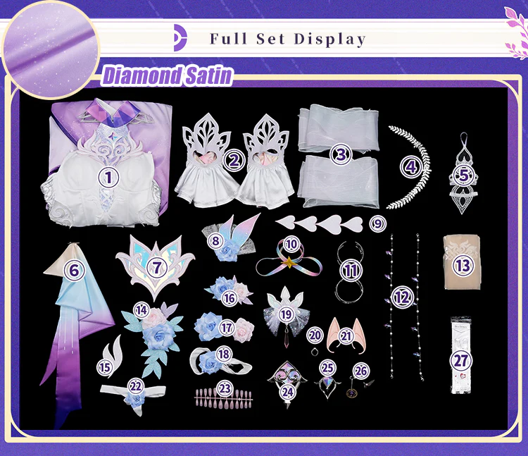 【Partially Ready For Ship】【Size S-3XL】DokiDoki-R Game Honkai: Star Rail Cosplay Cyrene Costume Adult Cyrene - Image 10