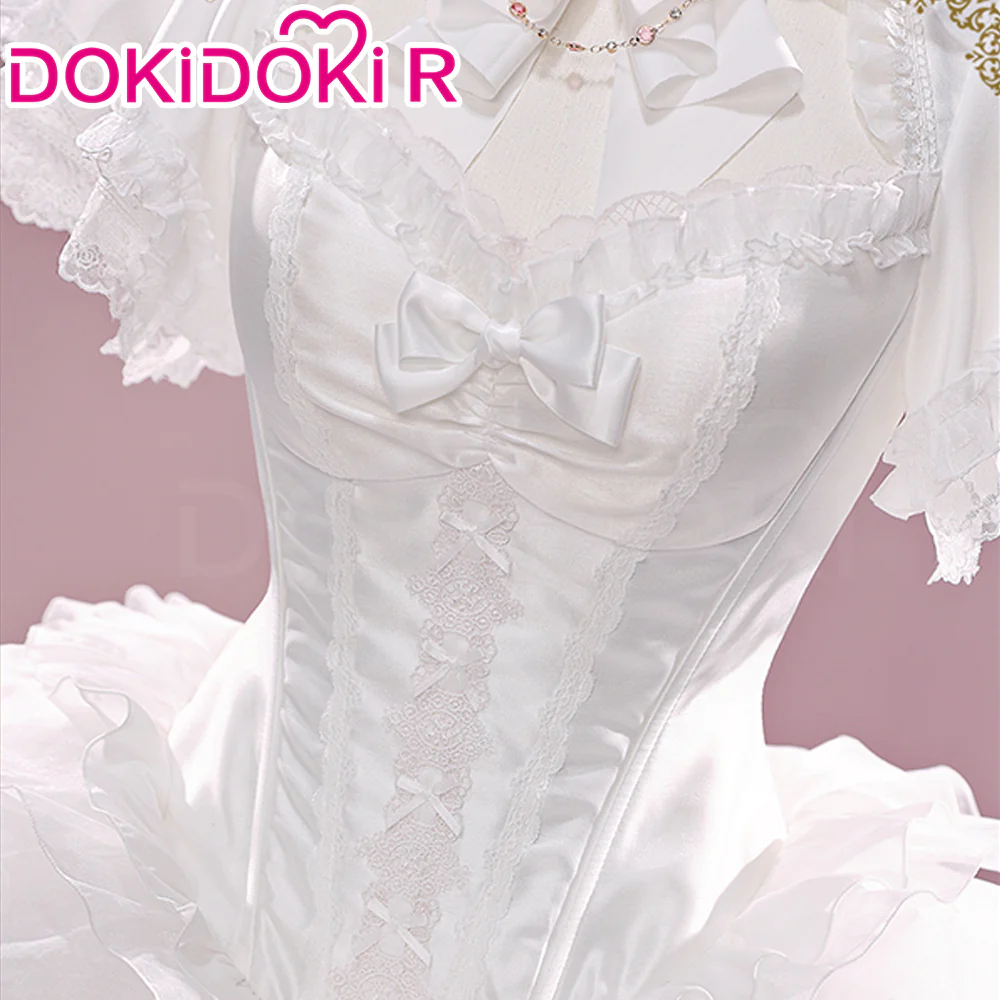 DokiDoki-R Anime Cosplay Goddess / Devil Costume Dress Doujin Purple / White - Image 11