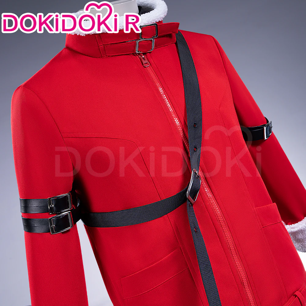 【Size S-2XL】DokiDoki-R Anime Cosplay Staark Costume Red Winter Wear - Image 3