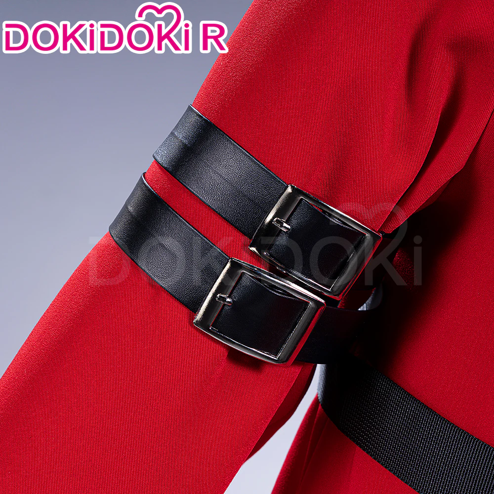 【Size S-2XL】DokiDoki-R Anime Cosplay Staark Costume Red Winter Wear - Image 4