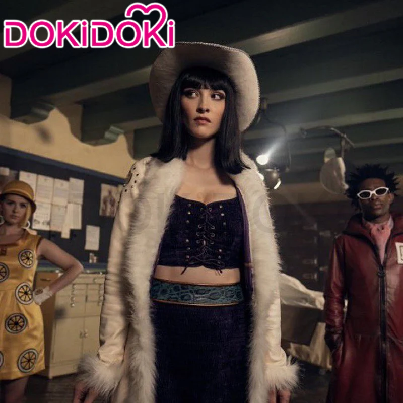 【Confirmed】$5 Deposit =10% OFF Coupon DokiDoki Anime Cosplay  Women Costume Purple White With Hat / Long Cape Movie Version Season 2 - Image 3