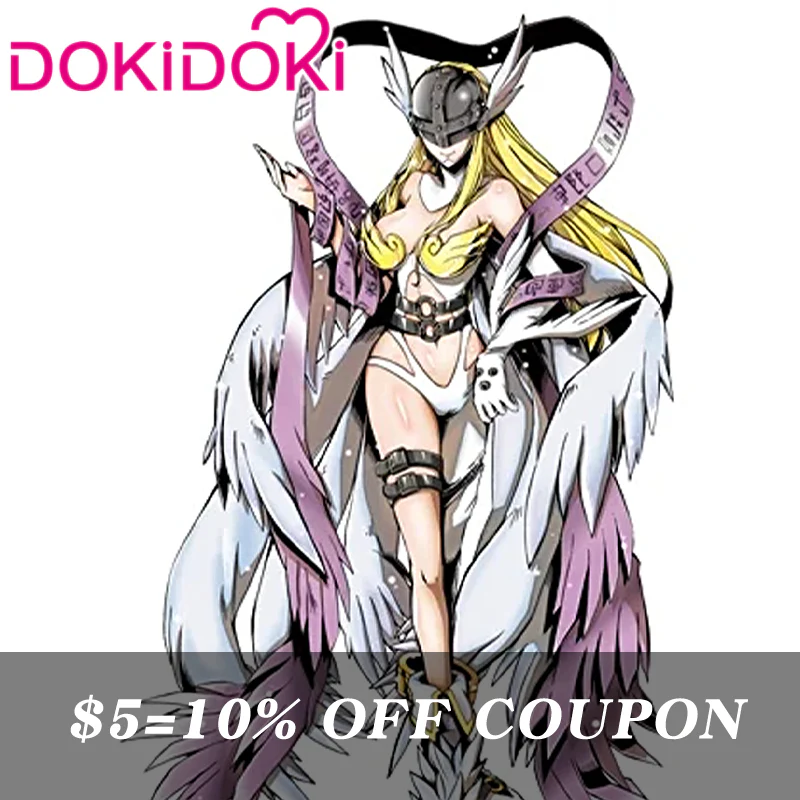 【POLL】$5 Deposit = 10% off Coupon DokiDoki Anime Digimon Adventure Cosplay Angewomon Costume - Image 2