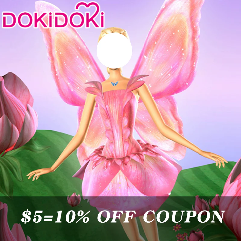 【Confirmed】$5 Deposit = 10% off Coupon DokiDoki Movie Cosplay Costume Pink Princess Dress