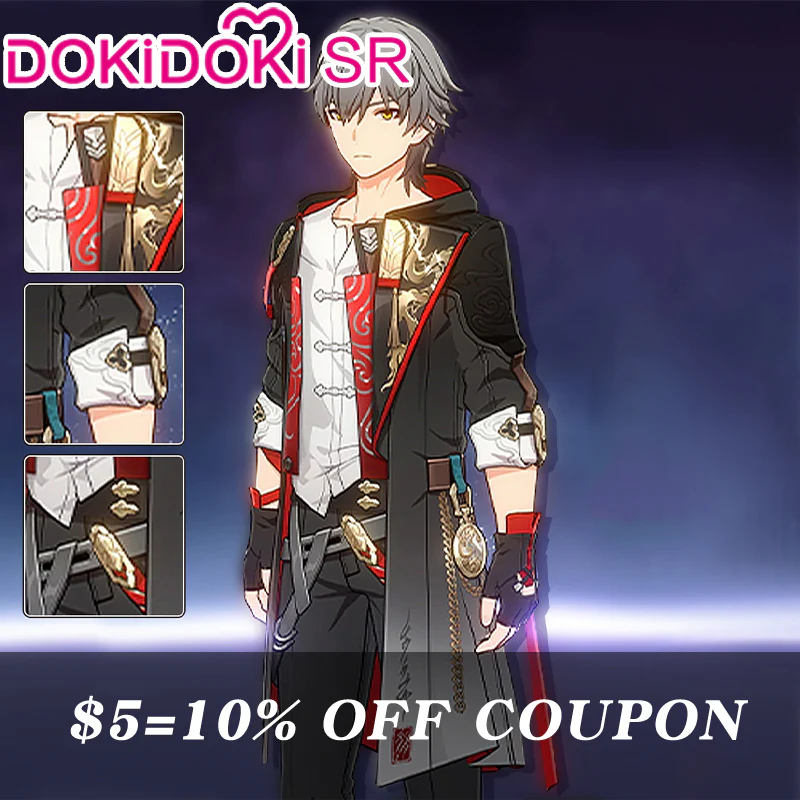 【Confirmed】$5 Deposit =10% OFF Coupon DokiDoki-SR Game Honkai: Star Rail Cosplay Trailblazer Caelus Costume Vim and Vigor - Image 3