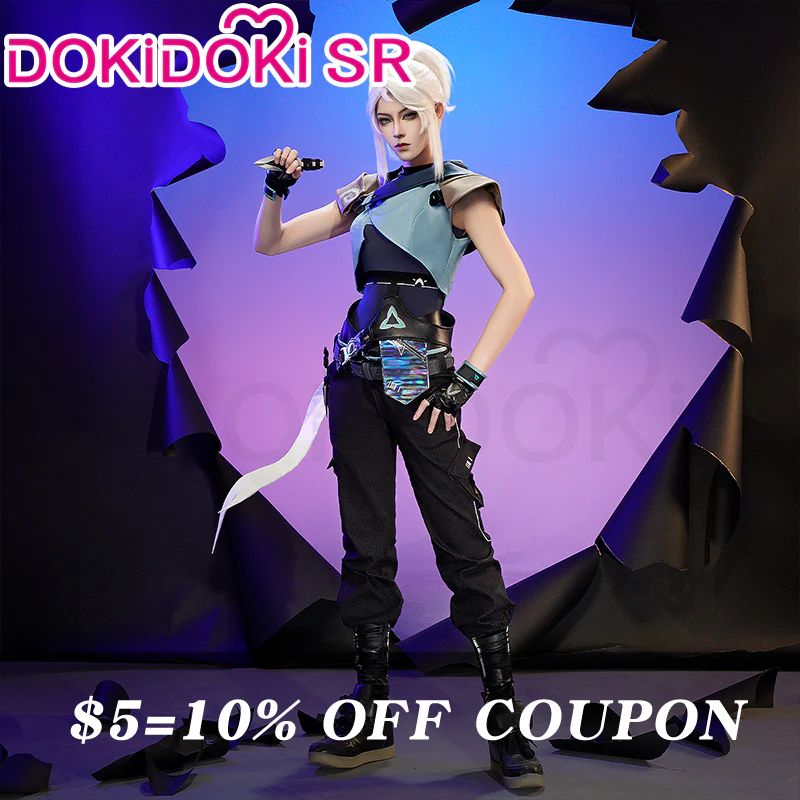 【Confirmed】$5 Deposit = 10% off Coupon DokiDoki-SR Game Valorant Cosplay Jett Costume Joon-Hee