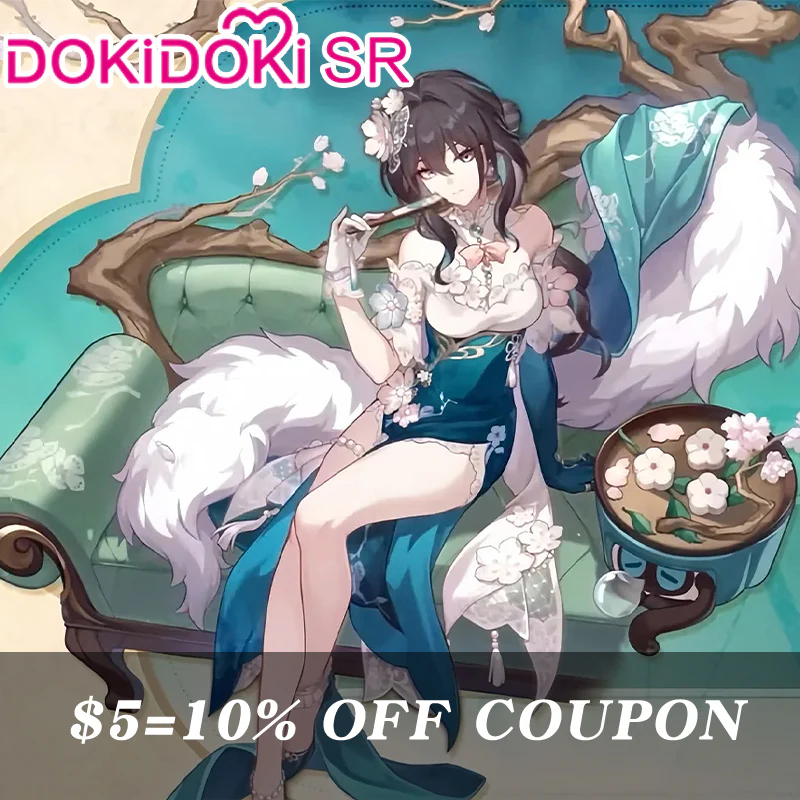 【Confirmed】$5 Deposit =10% OFF Coupon DokiDoki-SR Honkai: Star Rail Cosplay  Ruan Mei Costume Ruanmei Plumblossom Letter