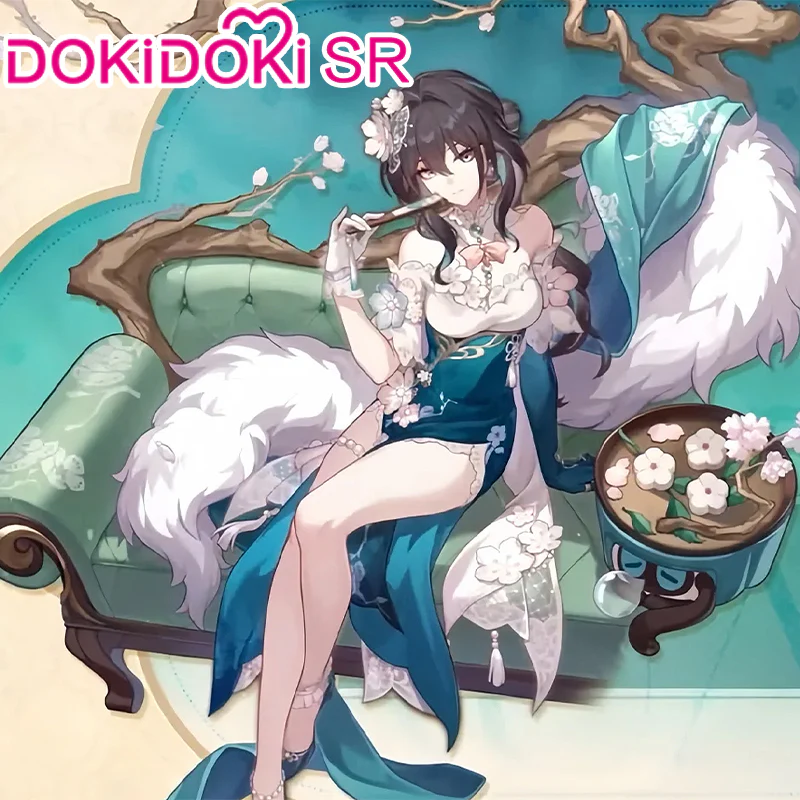 【Confirmed】$5 Deposit =10% OFF Coupon DokiDoki-SR Honkai: Star Rail Cosplay  Ruan Mei Costume Ruanmei Plumblossom Letter - Image 3