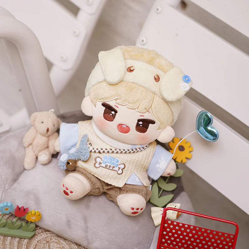 【Consignment Sales】PLUSH WONDERLAND Puppy Crush Bones Cotton Doll Plush Clothes 20 CM - Image 5
