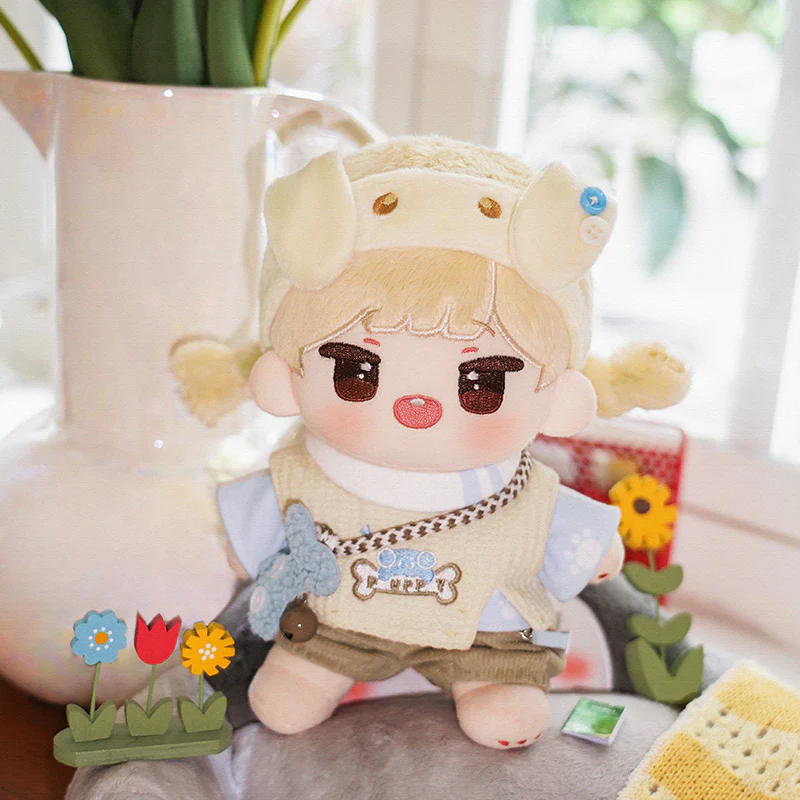 【Consignment Sales】PLUSH WONDERLAND Puppy Crush Bones Cotton Doll Plush Clothes 20 CM - Image 6