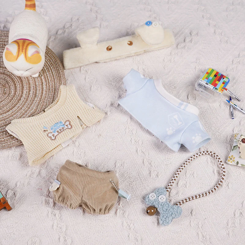 【Consignment Sales】PLUSH WONDERLAND Puppy Crush Bones Cotton Doll Plush Clothes 20 CM - Image 7