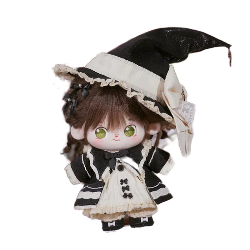 【Consignment Sales】PLUSH WONDERLAND Tiramisu Witch Black White Cotton Doll Plush Clothes 20 CM - Image 7