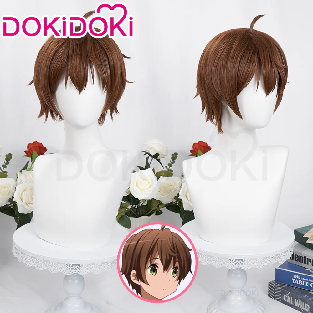 DokiDoki Anime Love, Chunibyo & Other Delusions Cosplay Togashi Yuuta Wig Short Straight Brown Hair