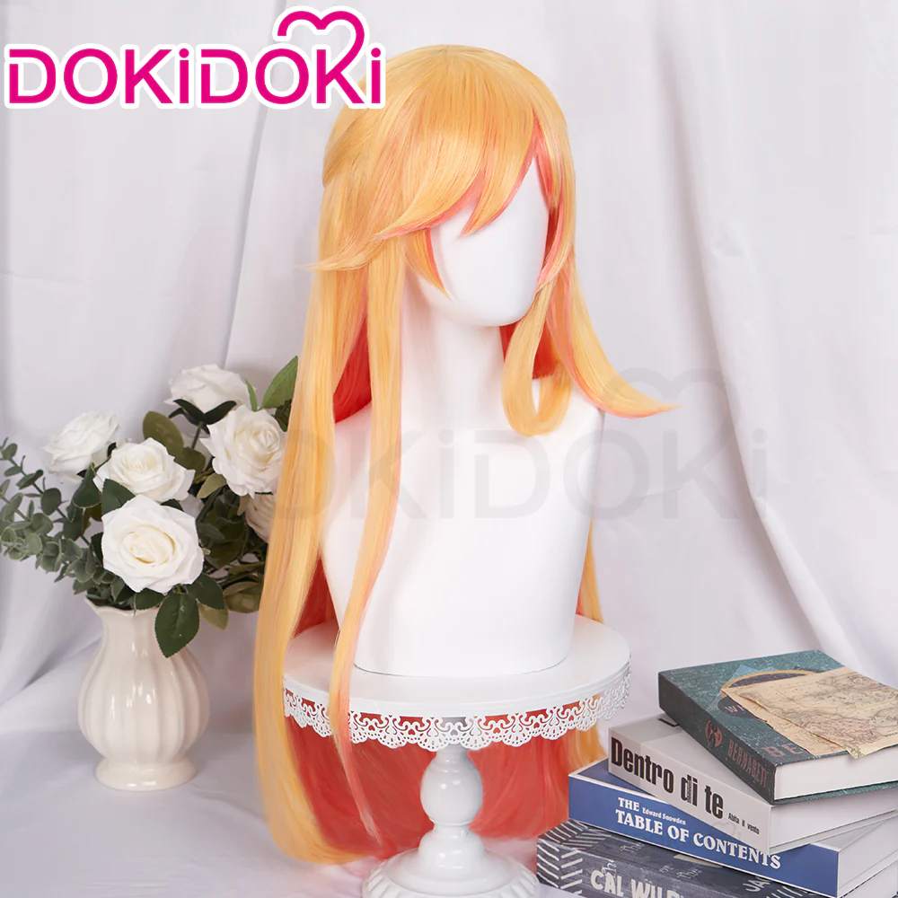 【Ready For Ship】DokiDoki Game Cosplay Wig Long Straight Yellow Hair - Image 2