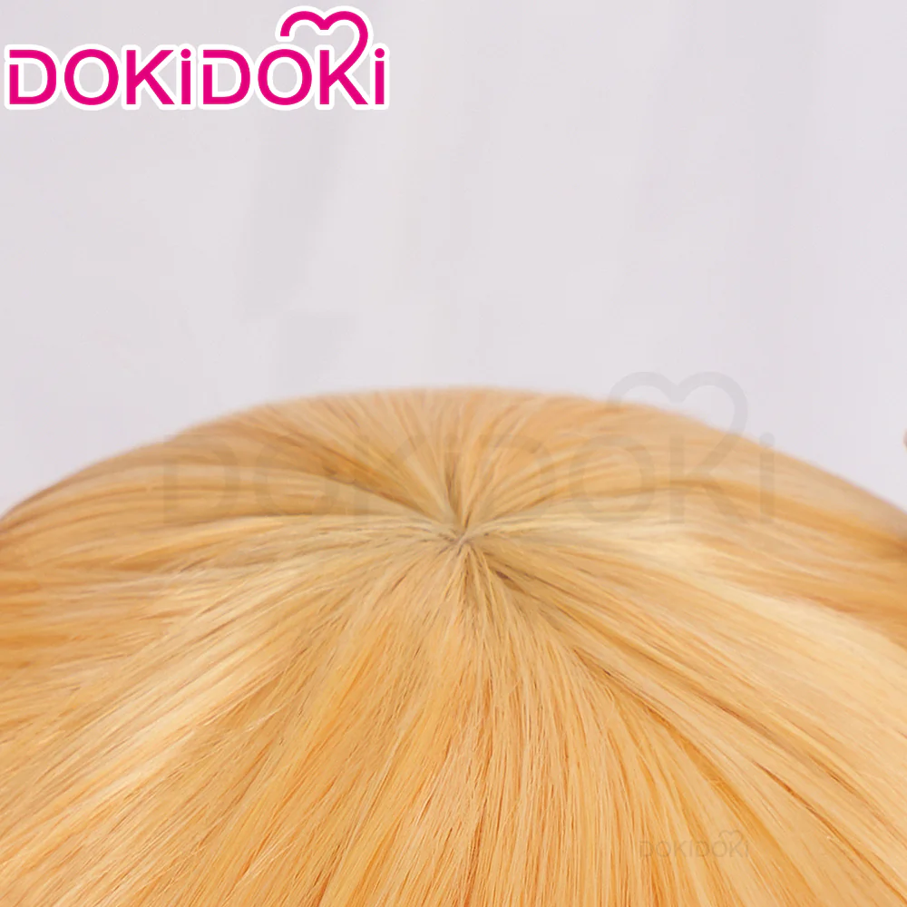 【Ready For Ship】DokiDoki Game Cosplay Wig Long Straight Yellow Hair - Image 4