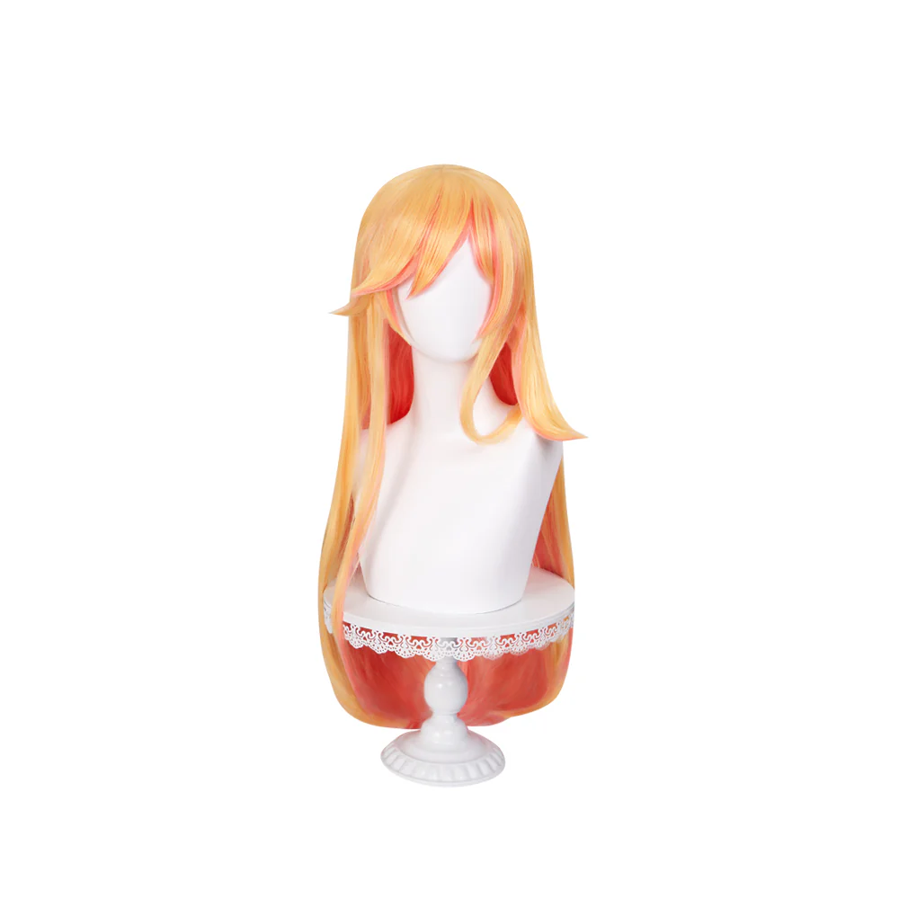 【Ready For Ship】DokiDoki Game Cosplay Wig Long Straight Yellow Hair - Image 5
