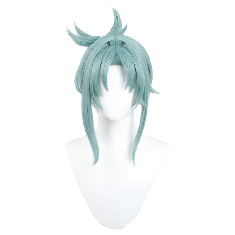 【Last Batch】【Dark Green Ver. Ready For Ship】DokiDoki Game Genshin Impact Cosplay Madame Ping Wig Pinger Short Dark Green - Image 6